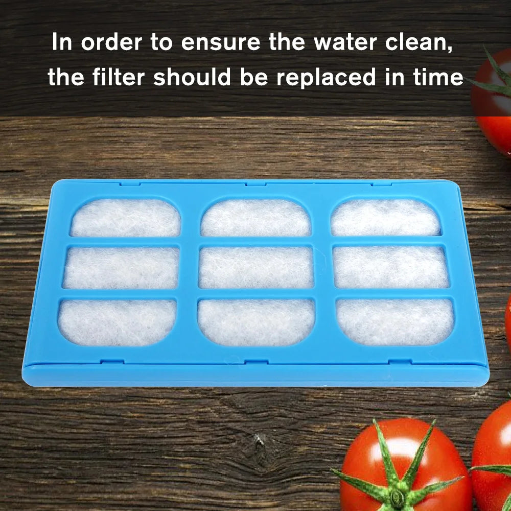 12 PCS Fountain Accessories Pet Water Fountain Filter Replacement Water Filter Cartridges Compatible with Cat Dog Mate Fountains
